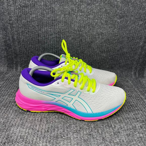 Asics Shoes - ASICS Gel-Excite 7 Polar Shade White Pink Volt Running Shoes Women’s Size 11